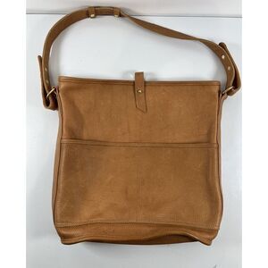 Parker Clay Topanga Bag Cognac Nubuck Leather Large Bucket Bag